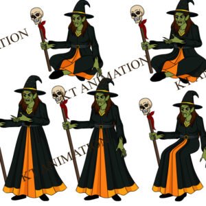 Jadugarni Cartoon Character ( Adobe Animate Vector )
