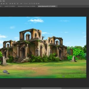 Purana Khander Cartoons Background ( PSD File )